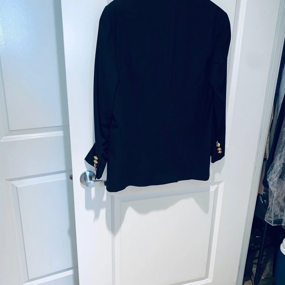 Lessona Super 100’s Black Wool Sport Coat